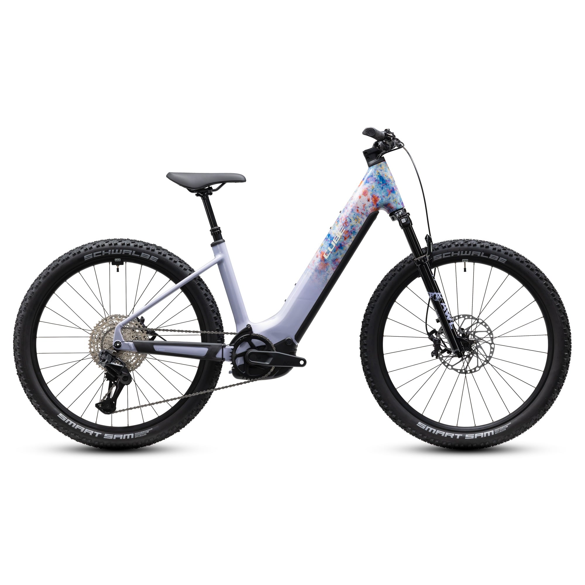 BICICLETA ELECTRICA CUBE REACTION HYBRID SLX 800 EASY ENTRY-Albastru-M