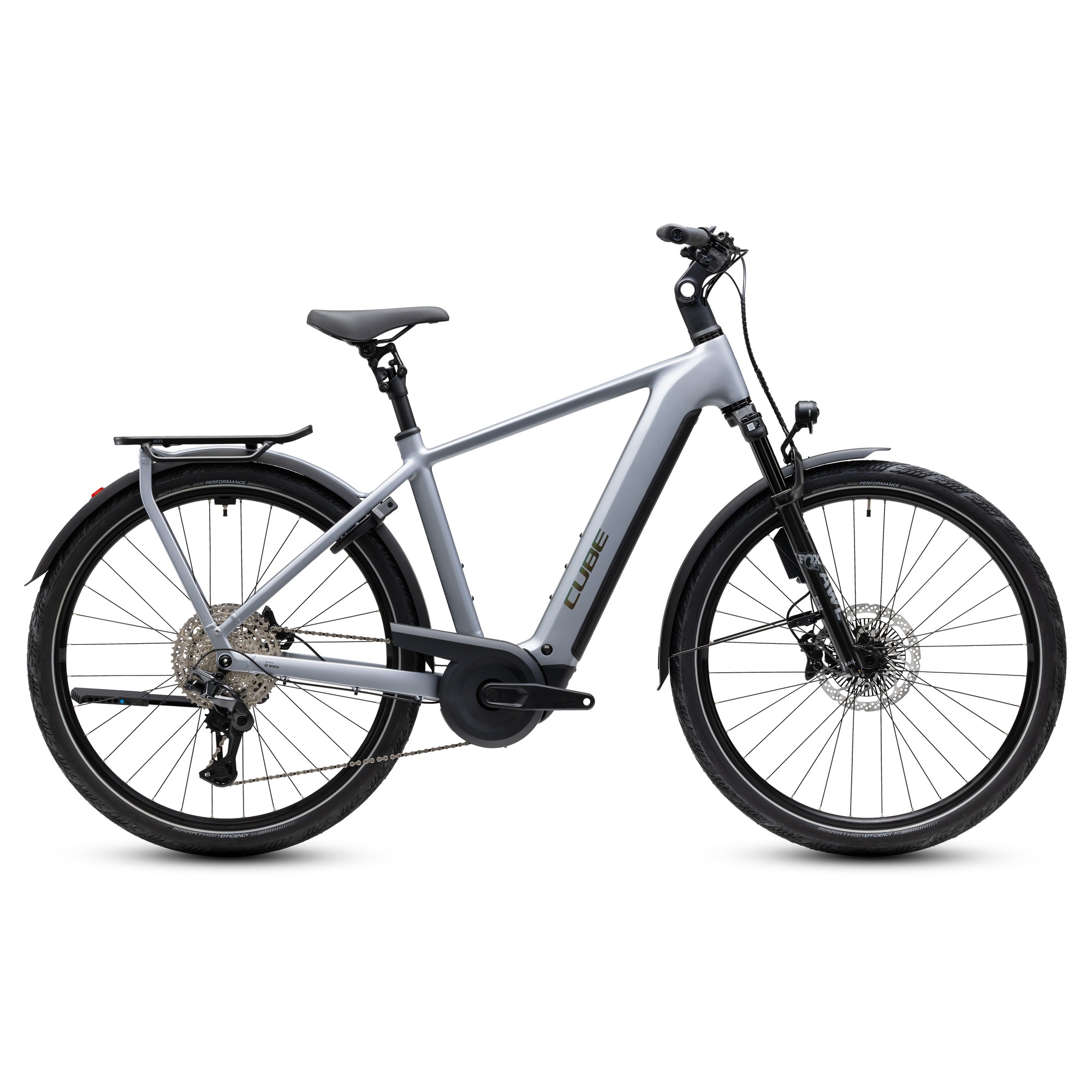 BICICLETA ELECTRICA CUBE KATHMANDU HYBRID EXC 800-Gri-50 cm