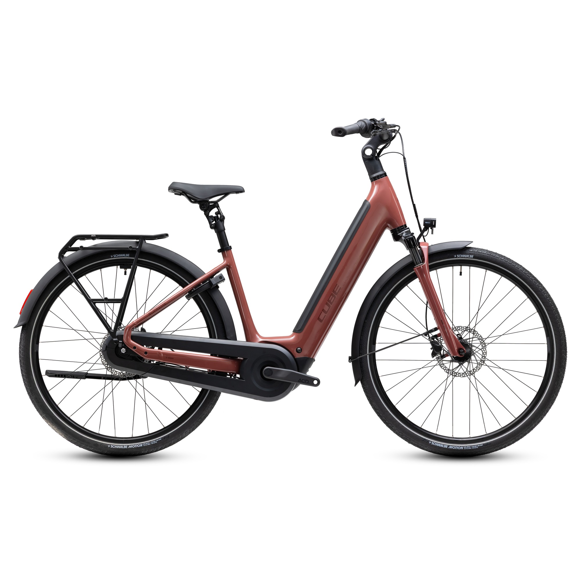 BICICLETA ELECTRICA CUBE SUPREME HYBRID COMFORT PRO 600 EASY ENTRY 28"-Visiniu-46 cm