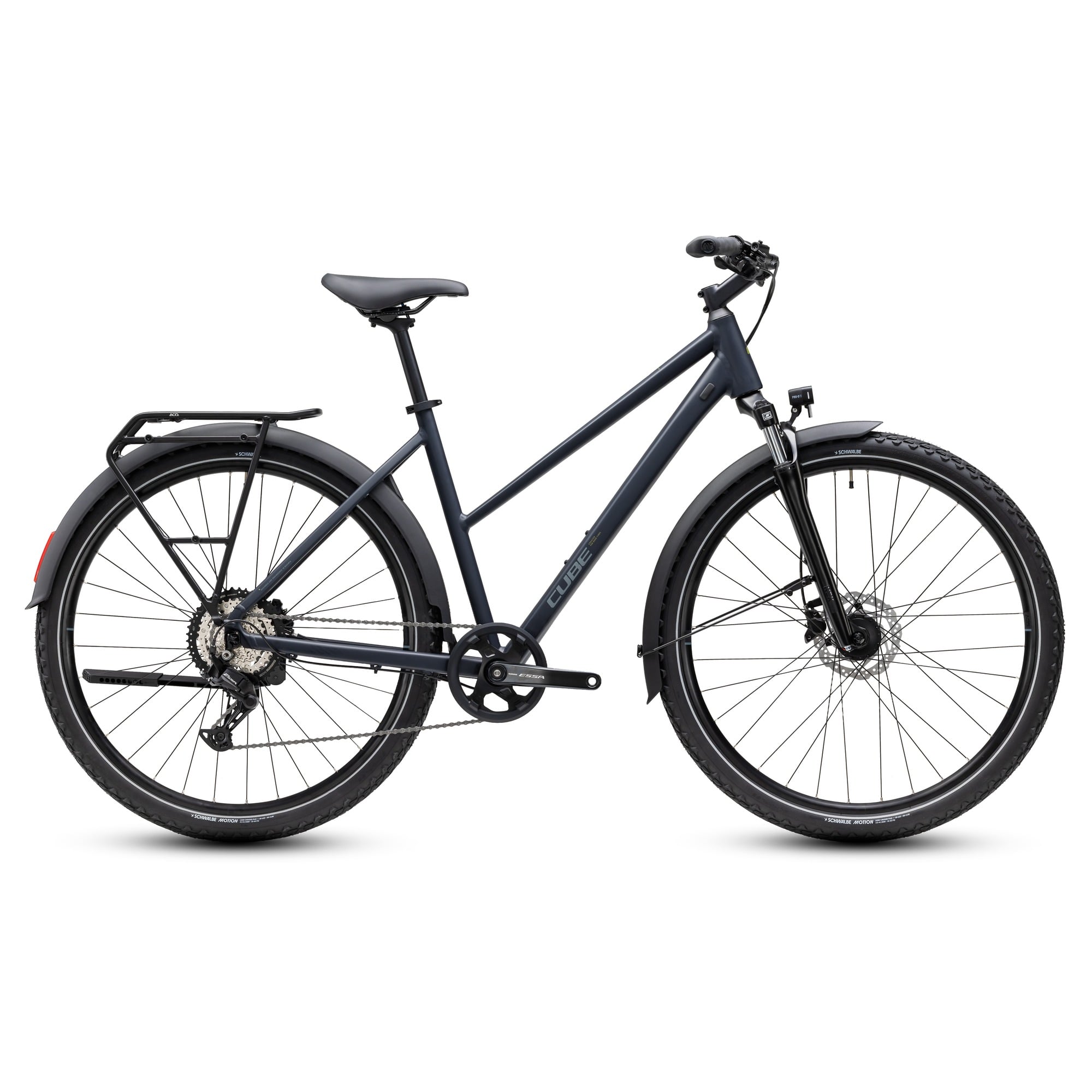 BICICLETA CUBE NATURE ONE FE TRAPEZE-Negru-46 cm