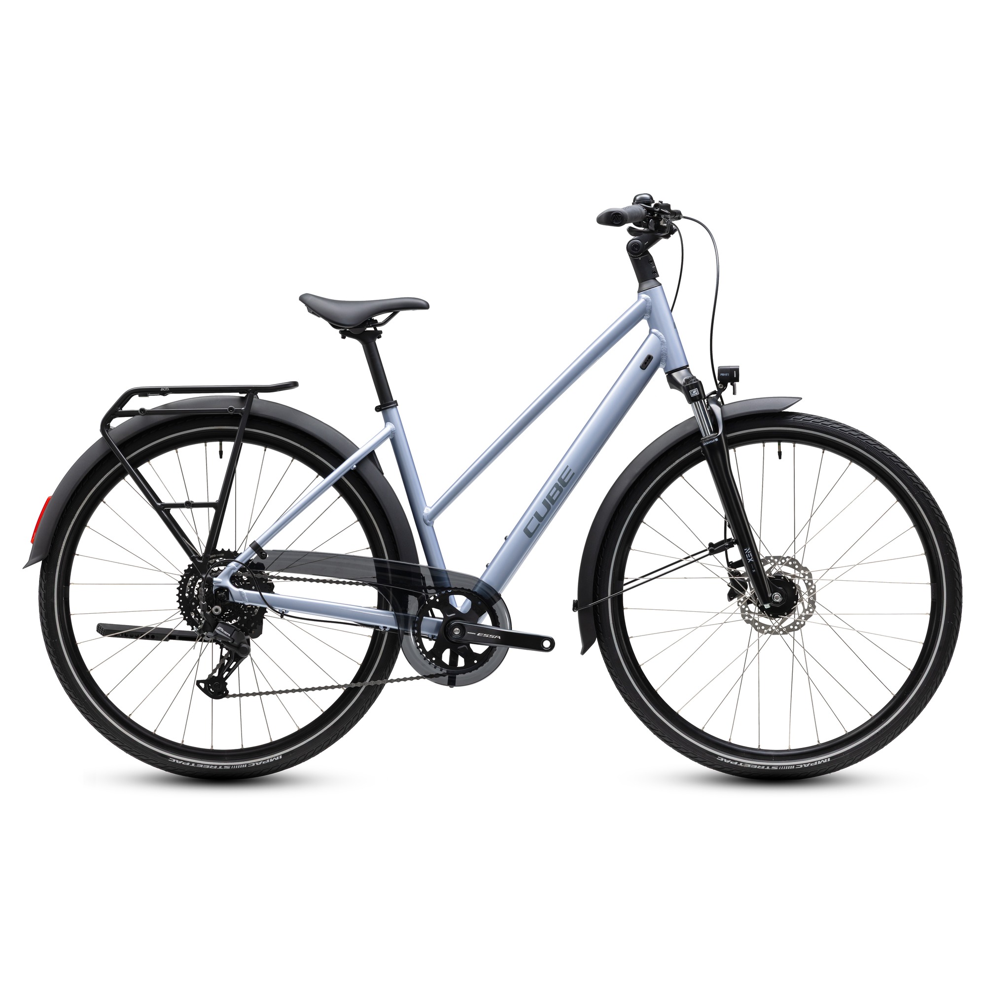 BICICLETA CUBE TOURING ONE TRAPEZE-Argintiu-46 cm