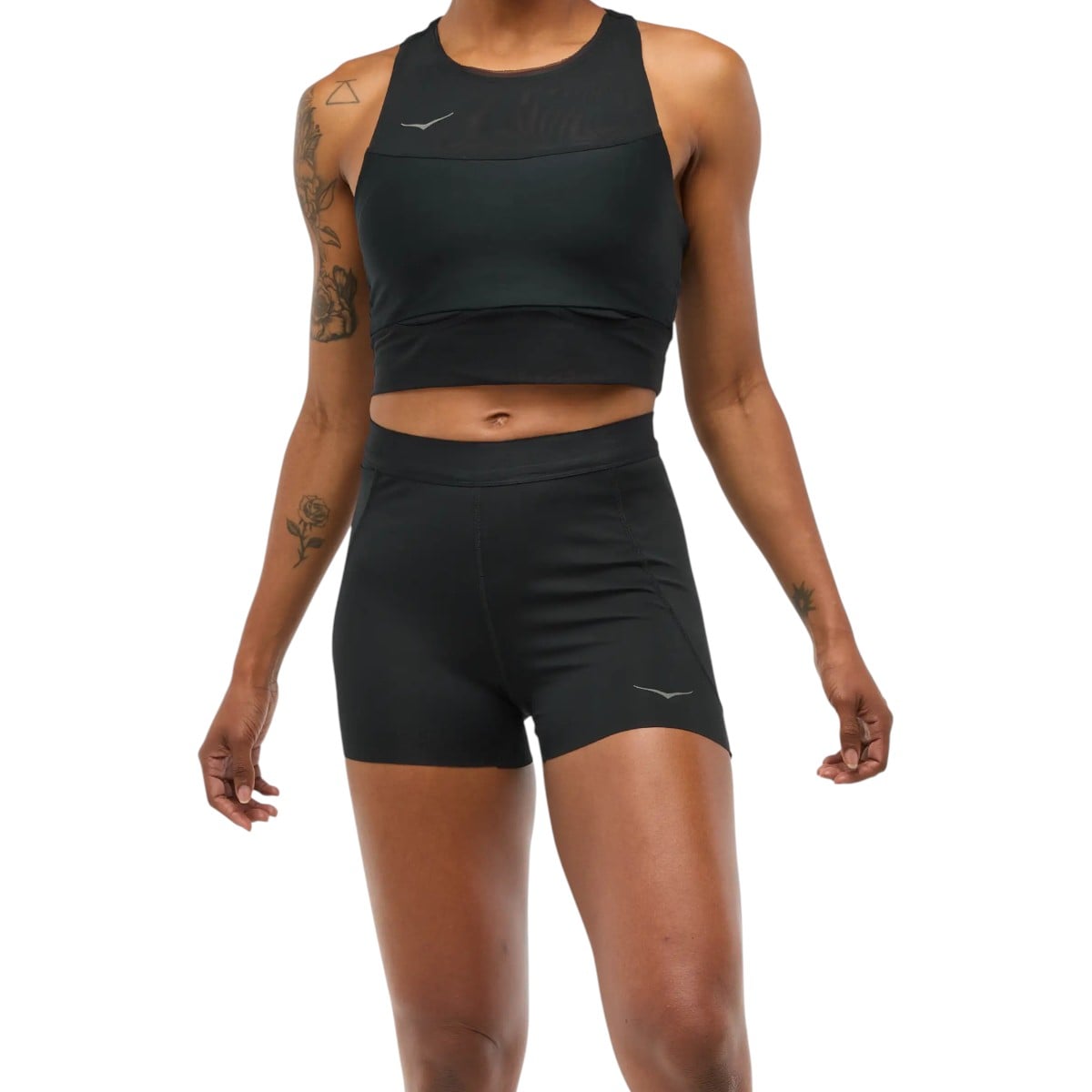 Colanti scurti alergare dama HOKA Novafly 3''-Negru-L