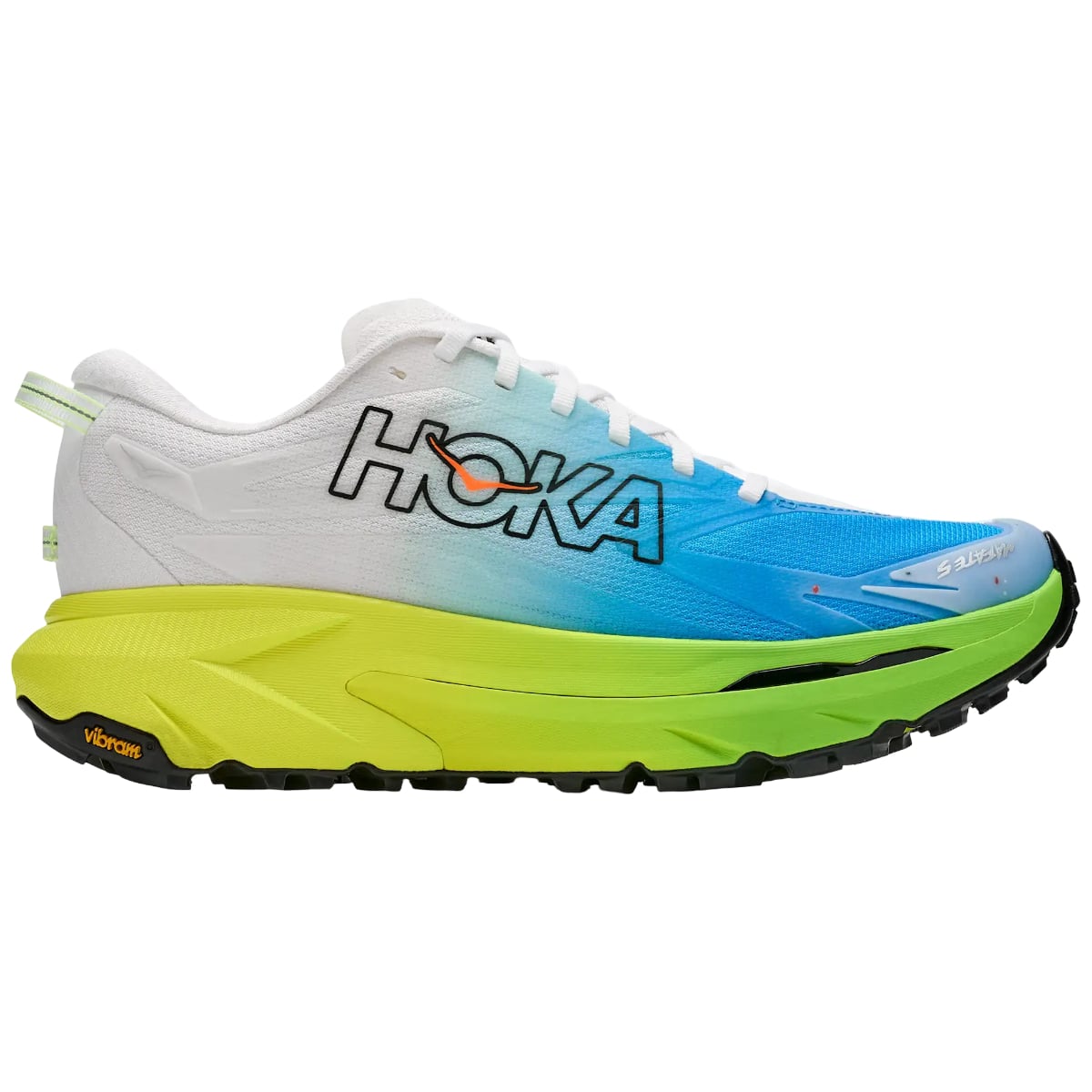 Pantofi alergare trail barbati Hoka Mafate 5 FW 2026-Alb/Lime-40