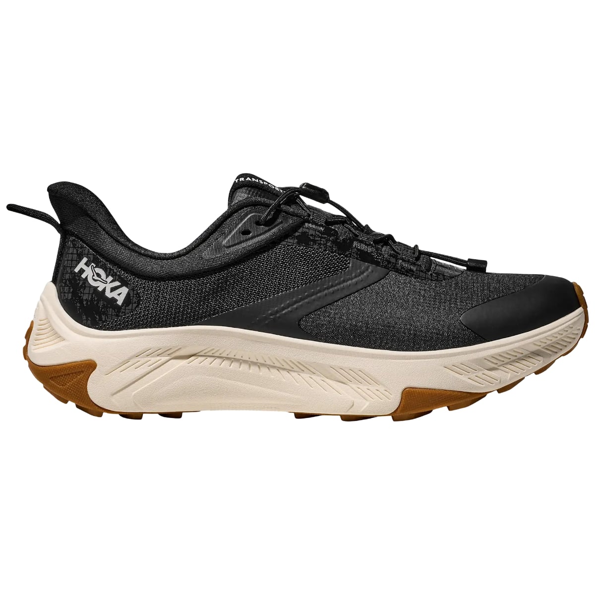 Pantofi trekking barbati Hoka Transport 2-Negru/Crem-40