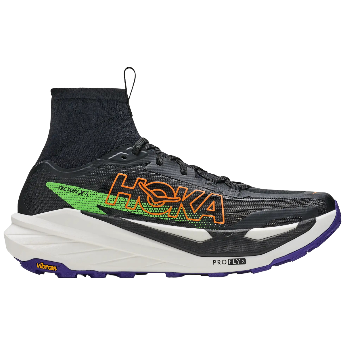 Pantofi alergare trail barbati Hoka Tecton X4-Negru/Alb-40