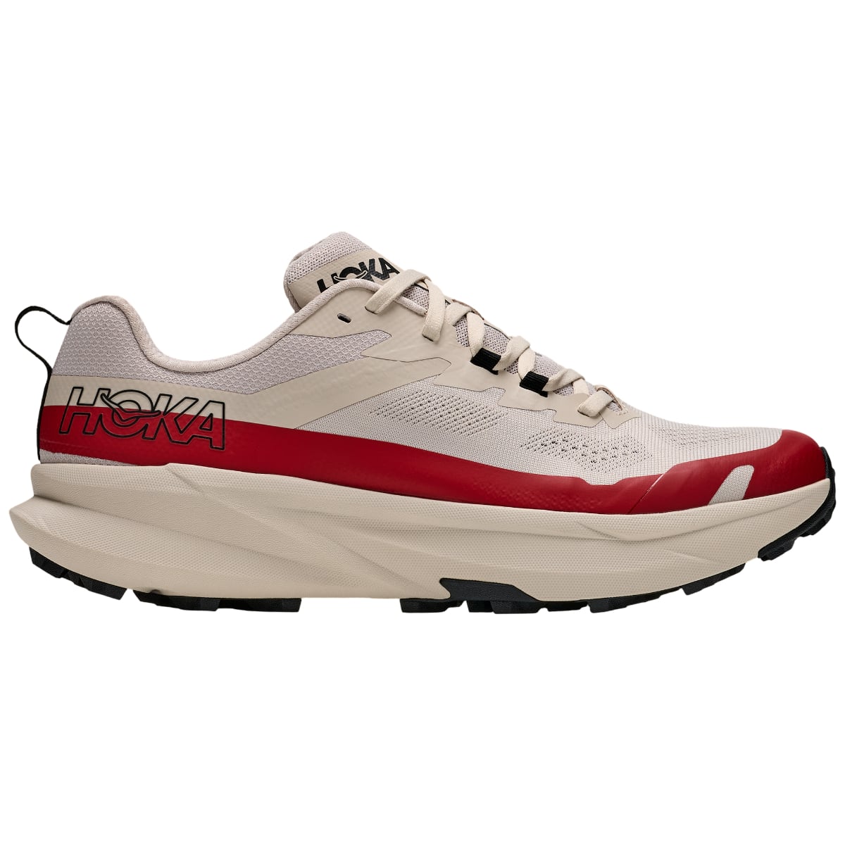 Pantofi alergare trail barbati Hoka Torrent 5-Bej/Rosu-40