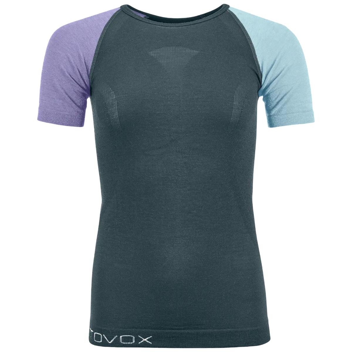 Tricou merino dama Ortovox 120 Comp Light-Albastru/Gri-XS