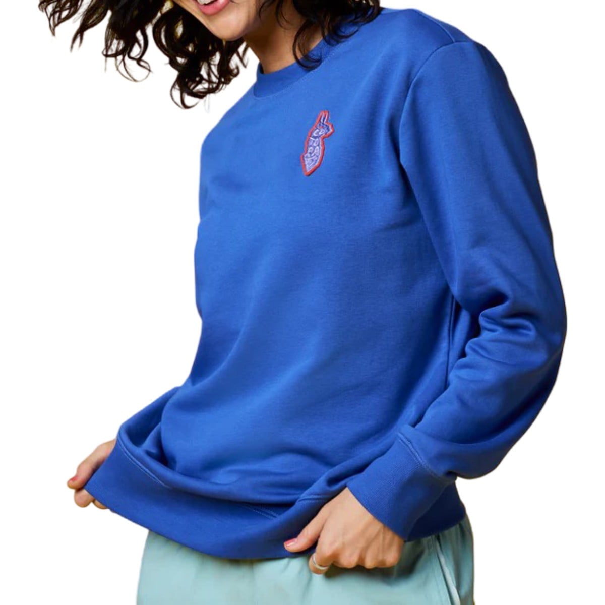 Bluza dama Cotopaxi Lava Llama Crew-Albastru-XS