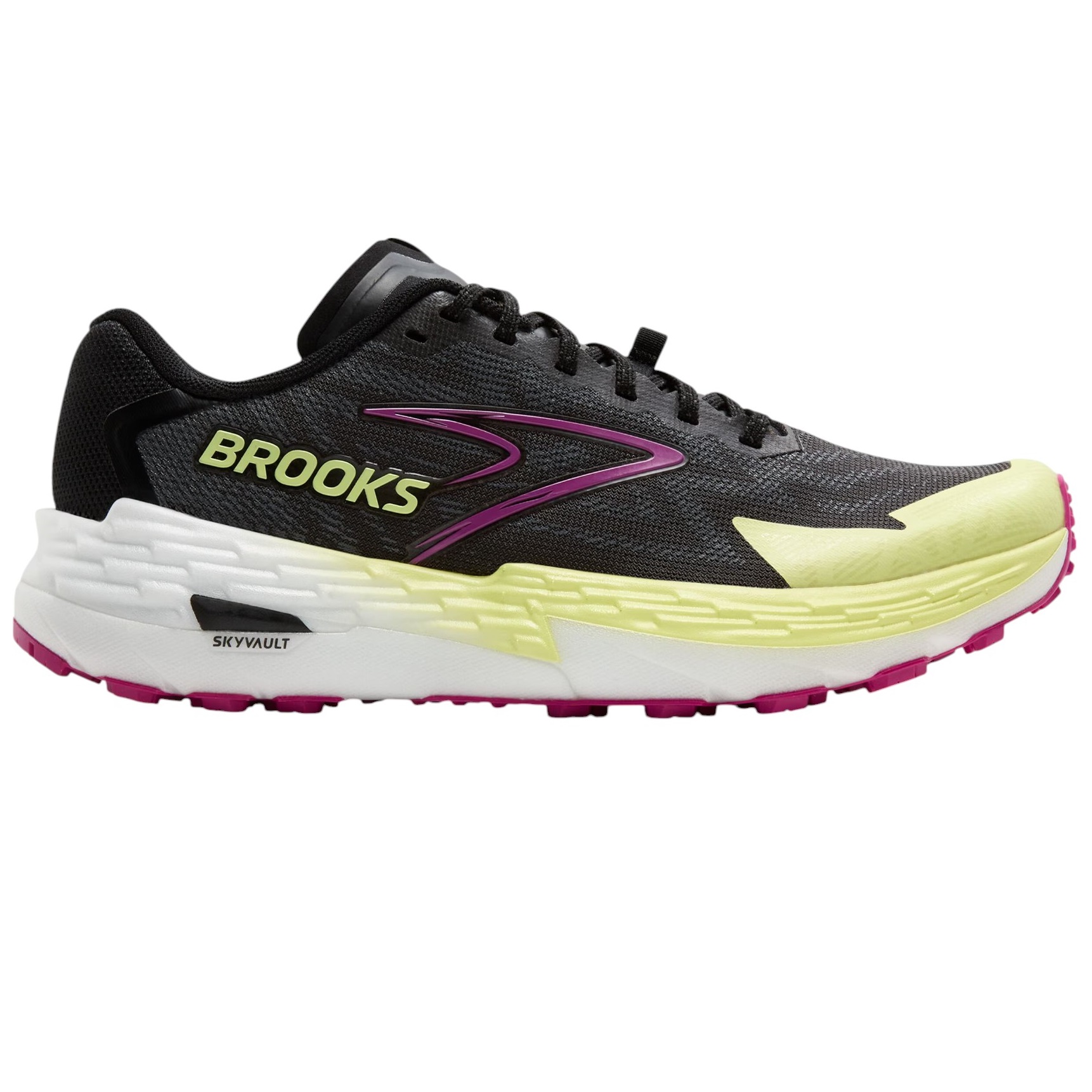 Pantofi alergare trail dama Brooks Catamount 4 FW 2025-Negru/Lime-40
