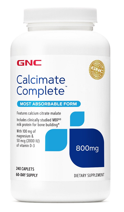 Supliment alimentar GNC Calcimate Complete, Calciu Citrat Malat 240 TB 