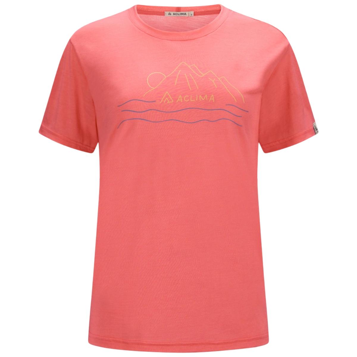 Tricou merino dama Aclima LightWool 140 Classic Sunset