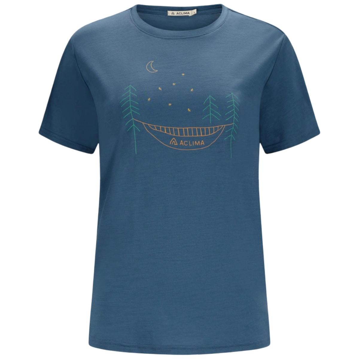 Tricou merino dama Aclima LightWool 140 Classic Forest