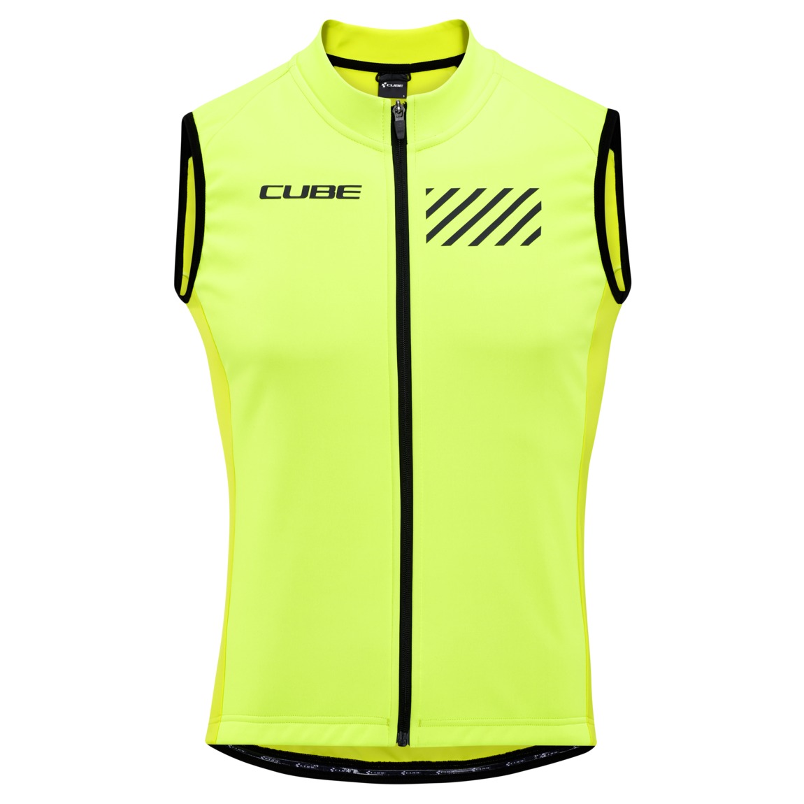 Vesta Cube Blackline Softshell Gilet Safety Black N Neon Yellow-S