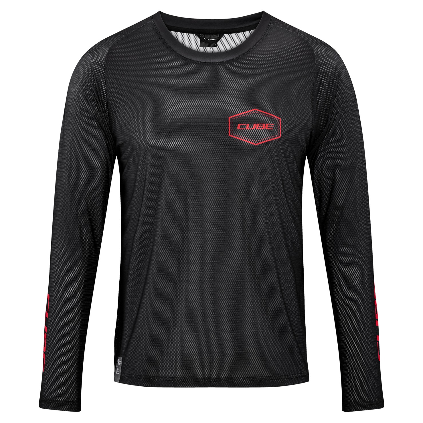 Tricou Ciclism Cube Vertex Round Neck Jersey L/S Black-L