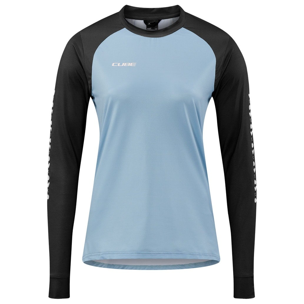 Tricou Cube Atx Ws Round Neck L/S Black/Blue-XS