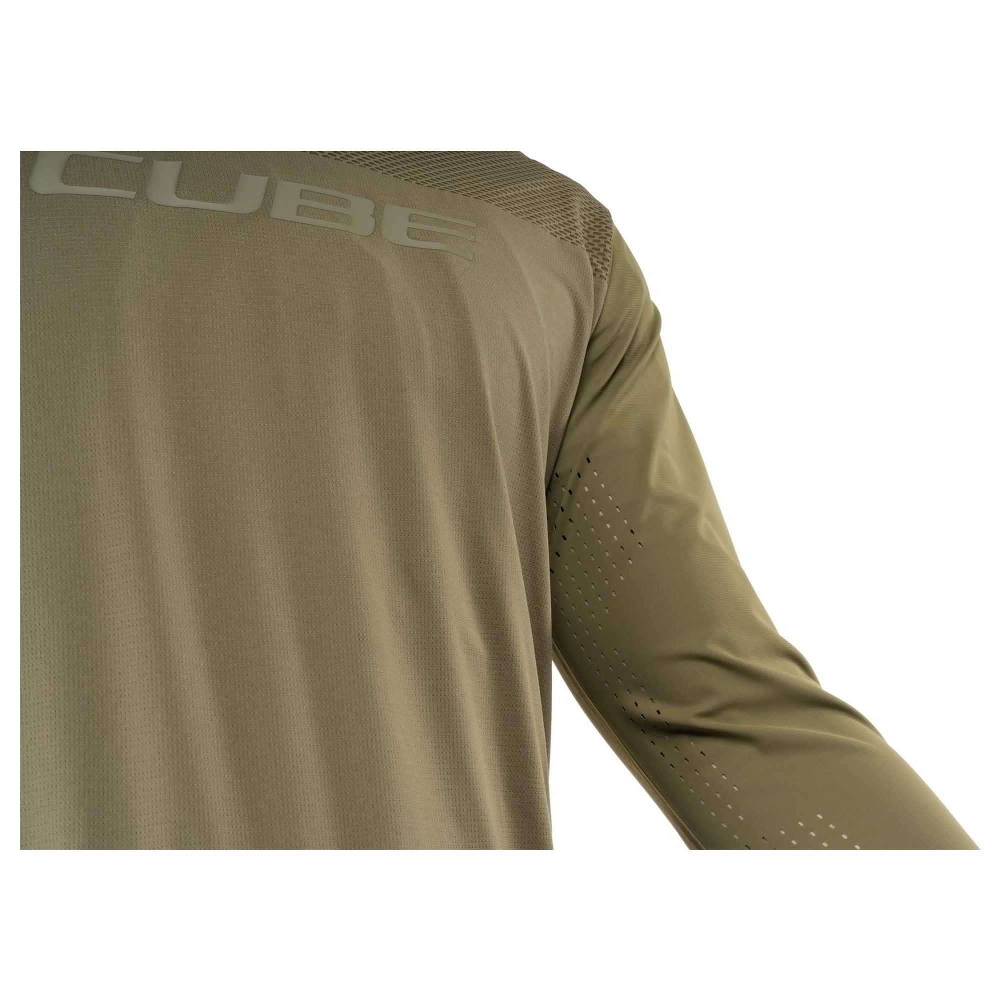 Bluza Cube Mtb Round Neck Pro Tm L/S Olive-XS
