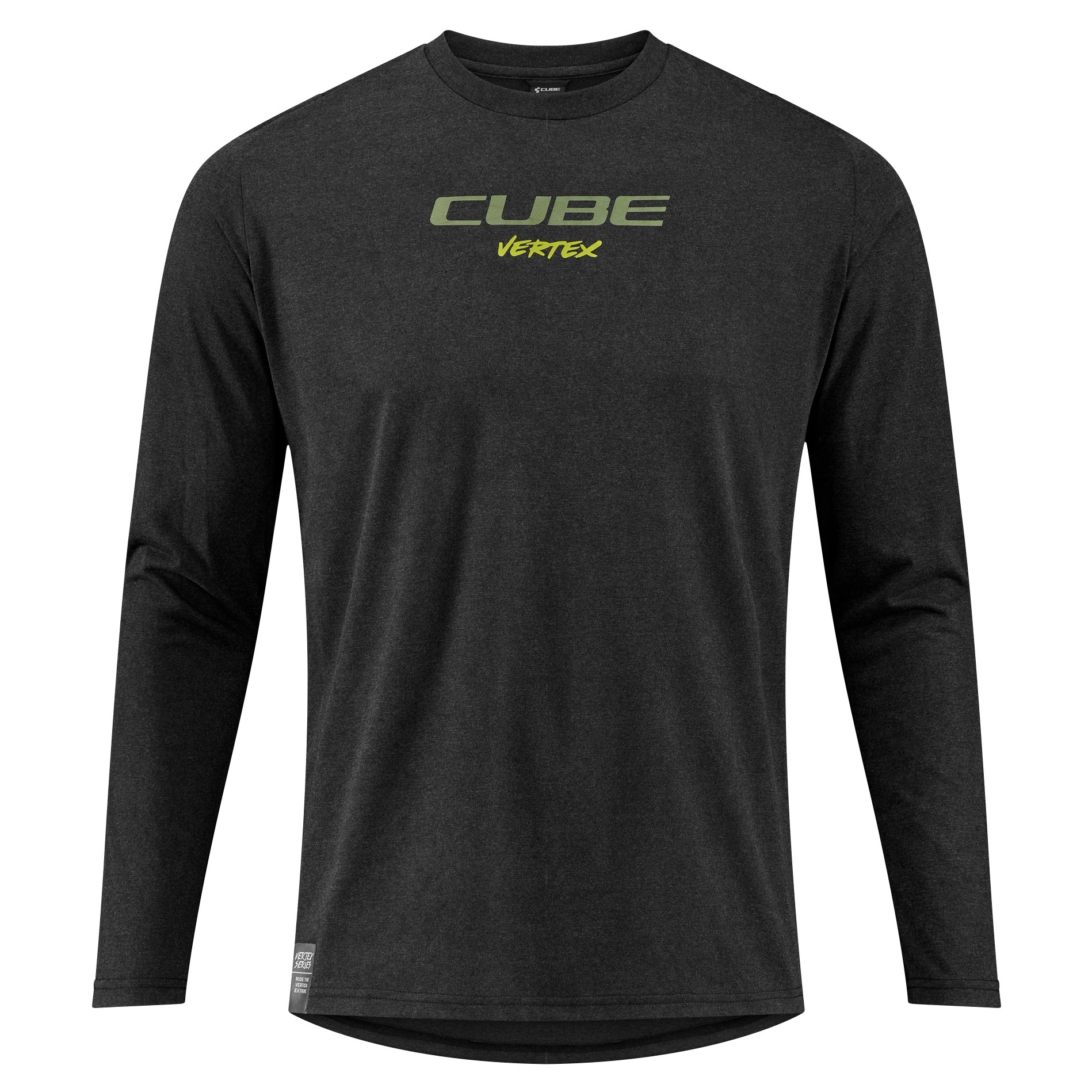 Tricou Cube Vertex Round Neck Flow L/S Black-M