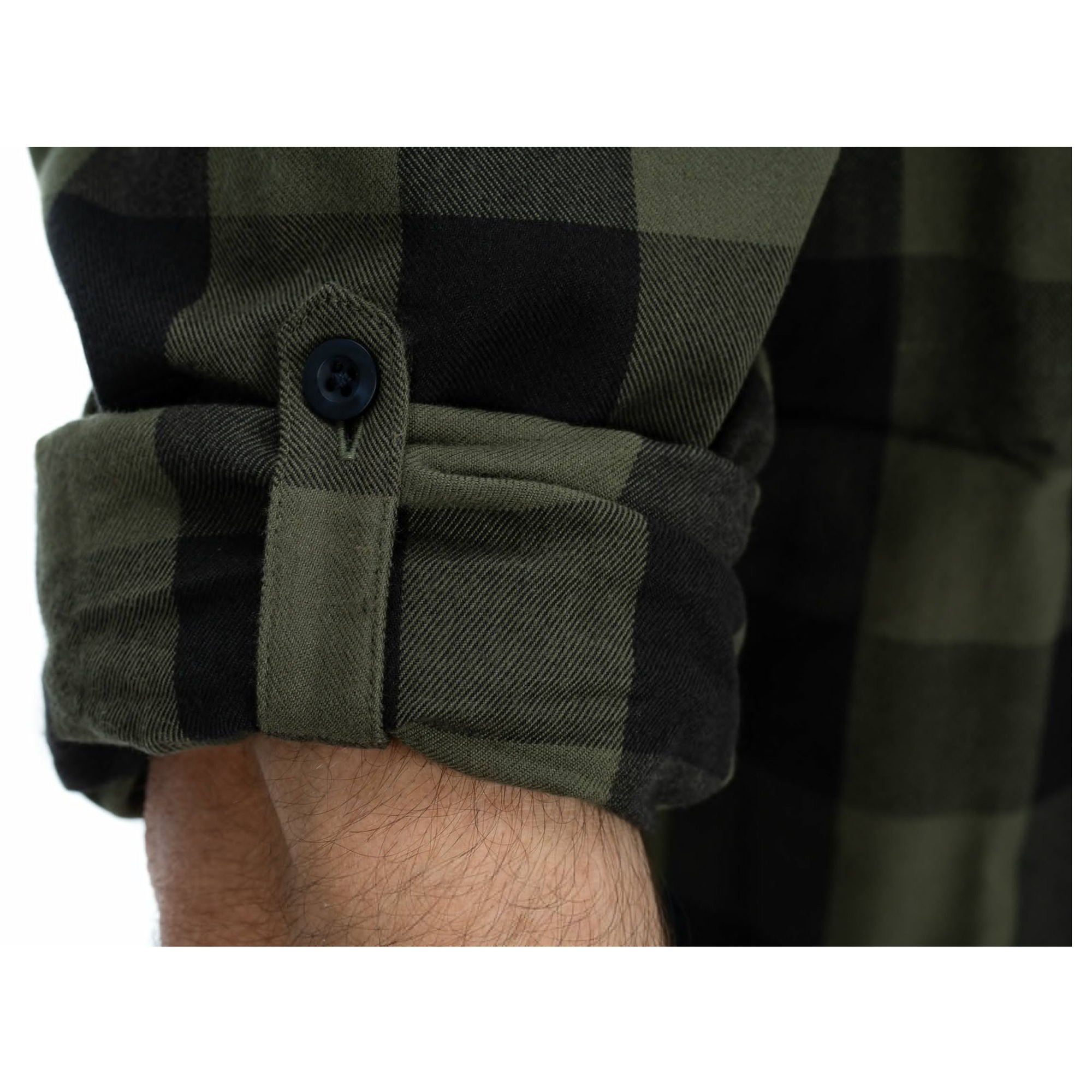 Camasa Cube Work Shirt L/S Olive Check-XS