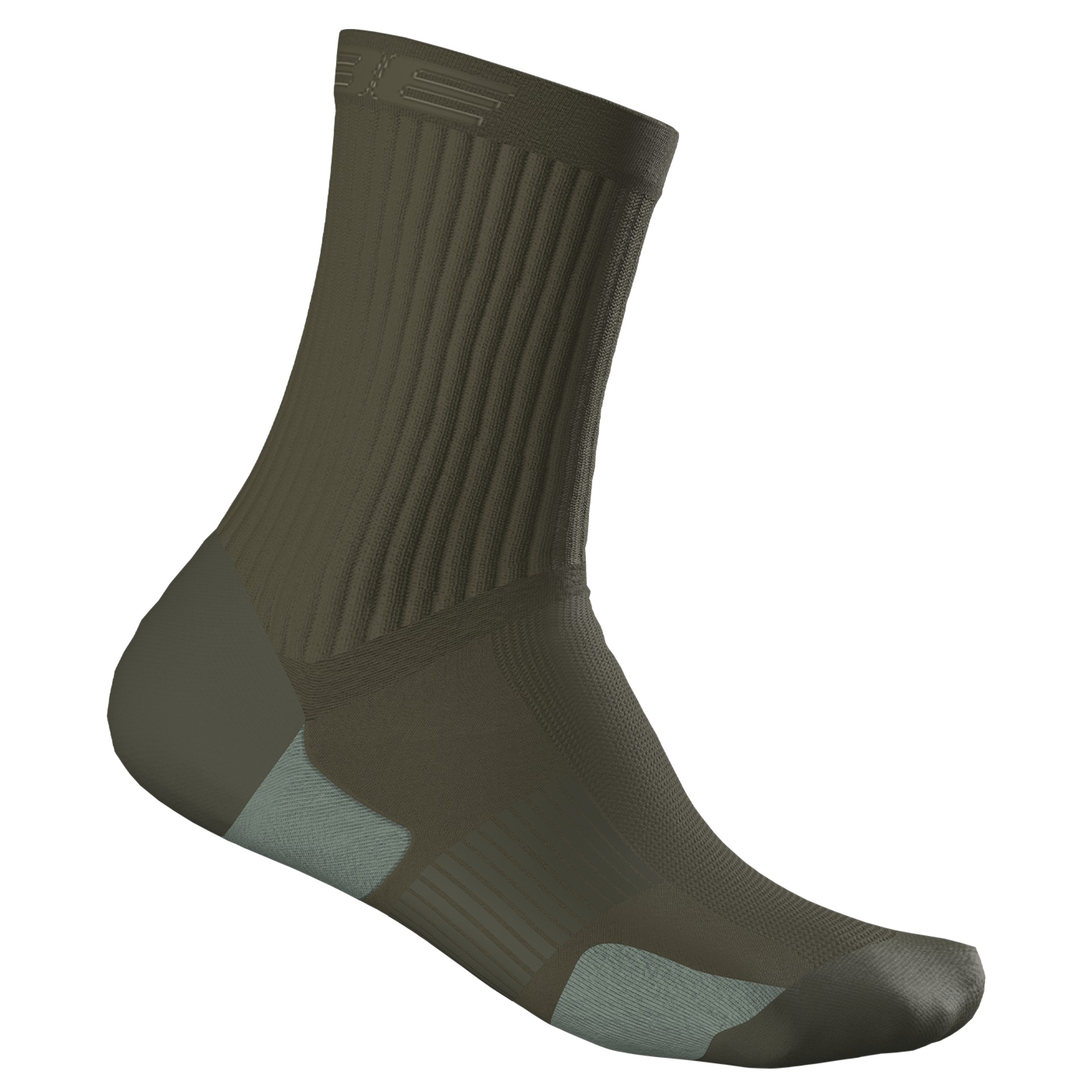 Sosete Cube High Cut Mtb Tm Olive-36-39