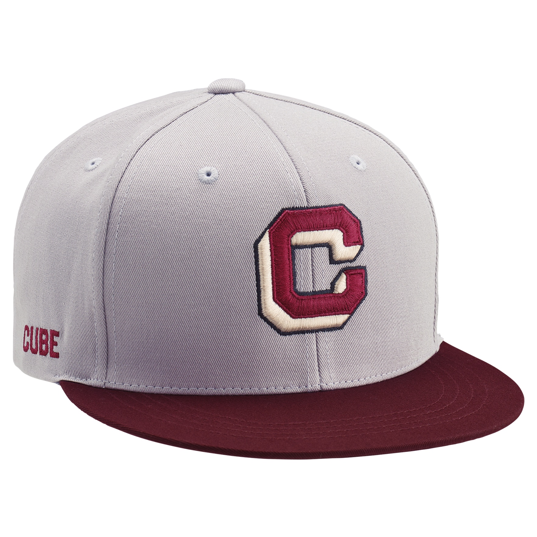 Sapca Cube The Embossed C Grey/Bordeaux