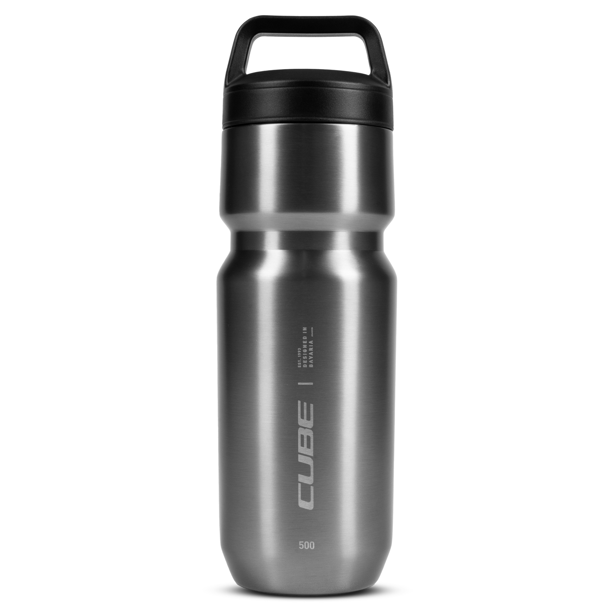 Bidon Cube Stainless Steel Arc 500 Insulated Brushed Grey