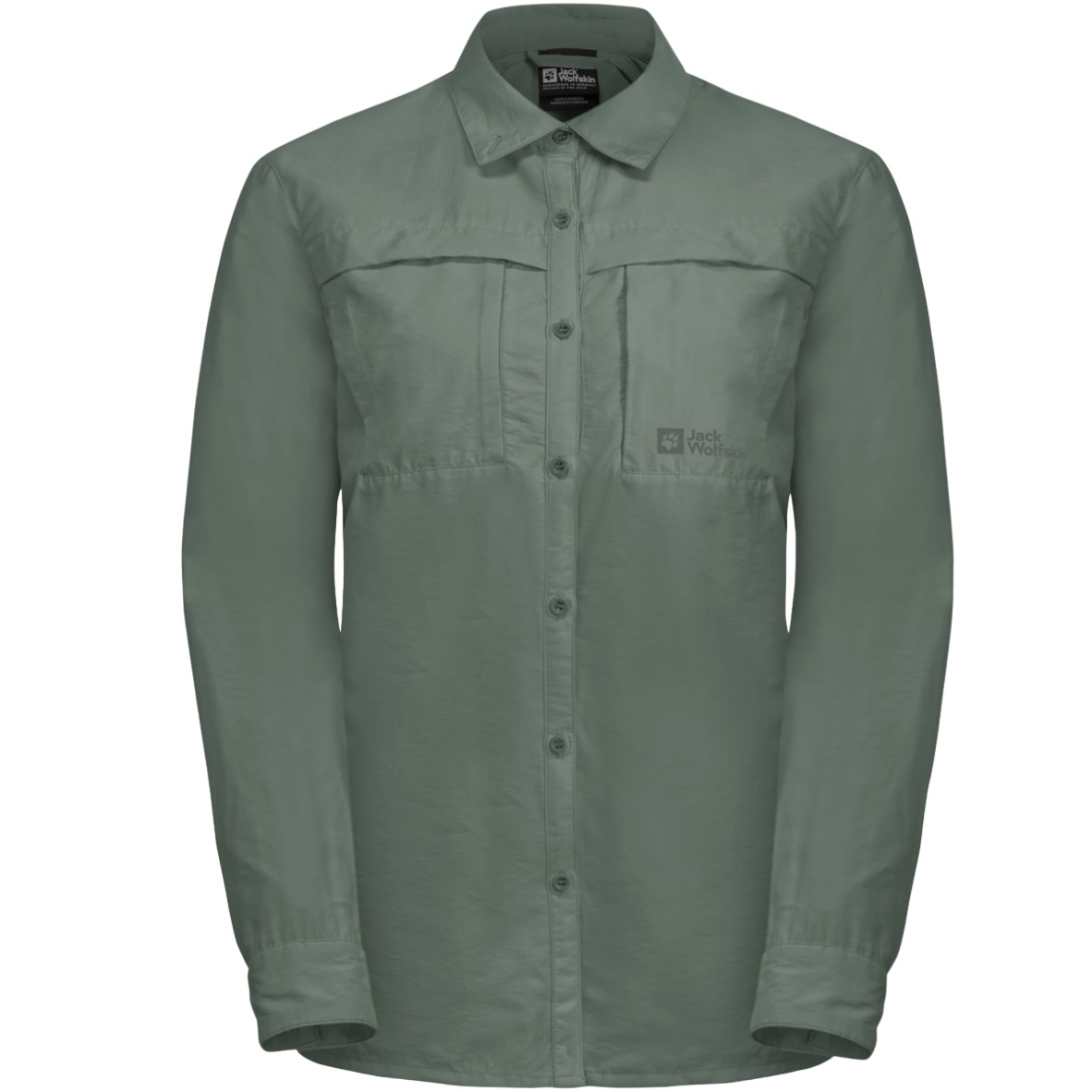 Camasa trekking dama Jack Wolfskin Barrier-Verde Inchis-S