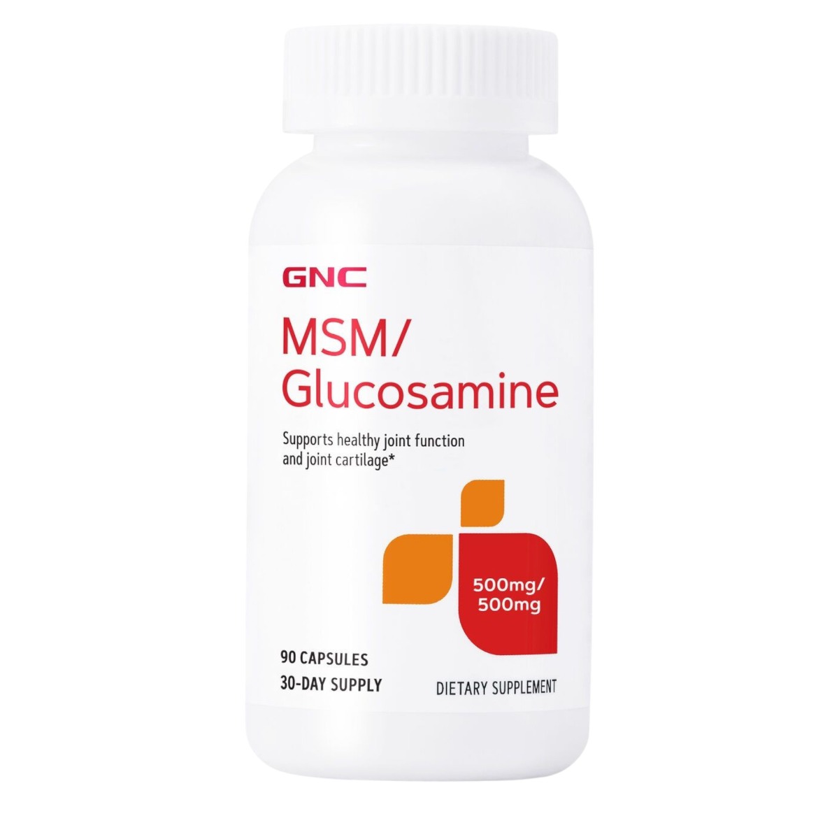 GNC MSM/Glucosamine, MSM si Glucozamina 500 mg, 90 cps