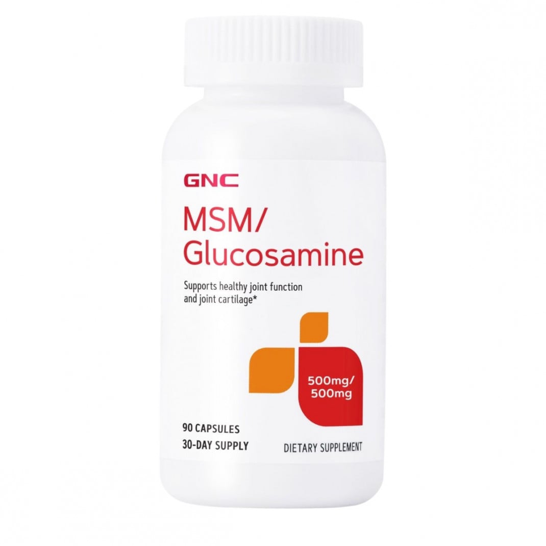 GNC MSM/Glucosamine, MSM si Glucozamina 500 mg, 90 cps
