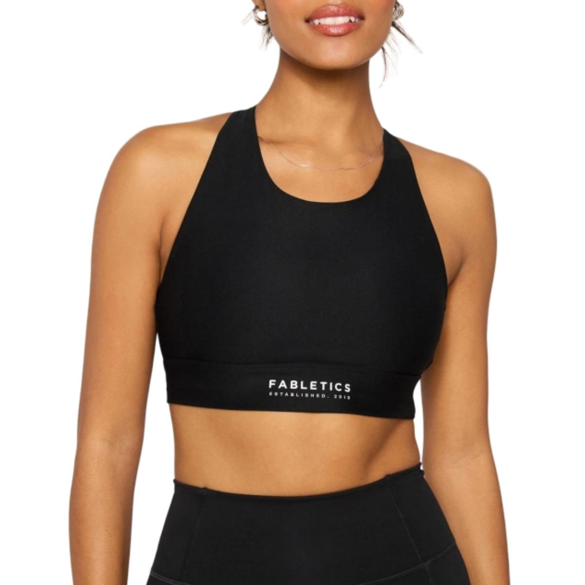 Bustiera dama Fabletics No-Bounce High Impact Sports-Negru-XS