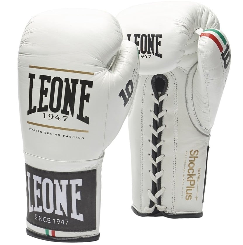 Manusi box Leone Shock Plus-Alb-8 oz