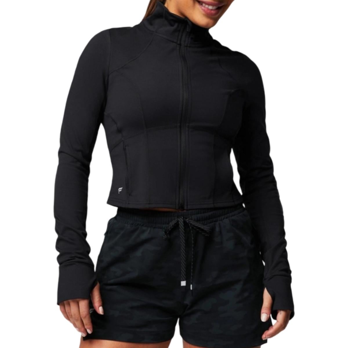 Jacheta dama Fabletics Perfect Storm-Negru-XS