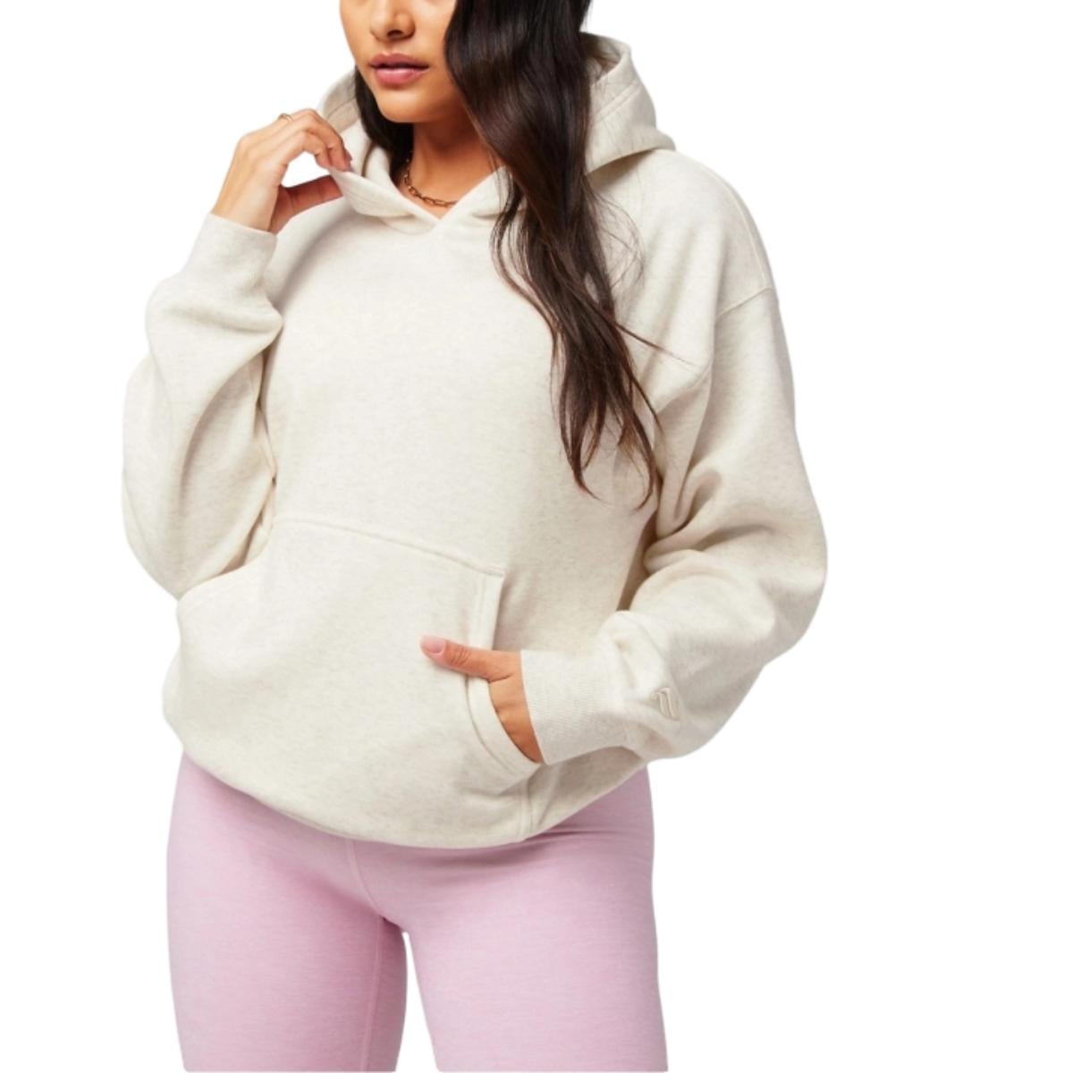 Hanorac dama Fabletics Cozy Fleece-Alb-XS