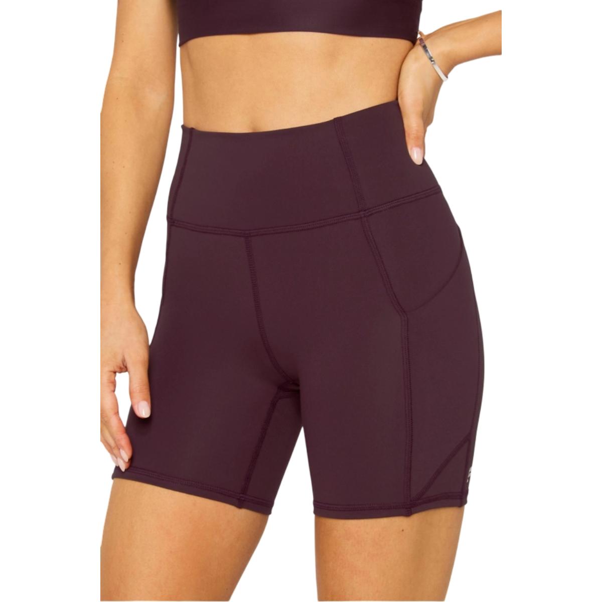 Colanti scurti dama Fabletics Oasis High-Waisted 6"-Visiniu-XS