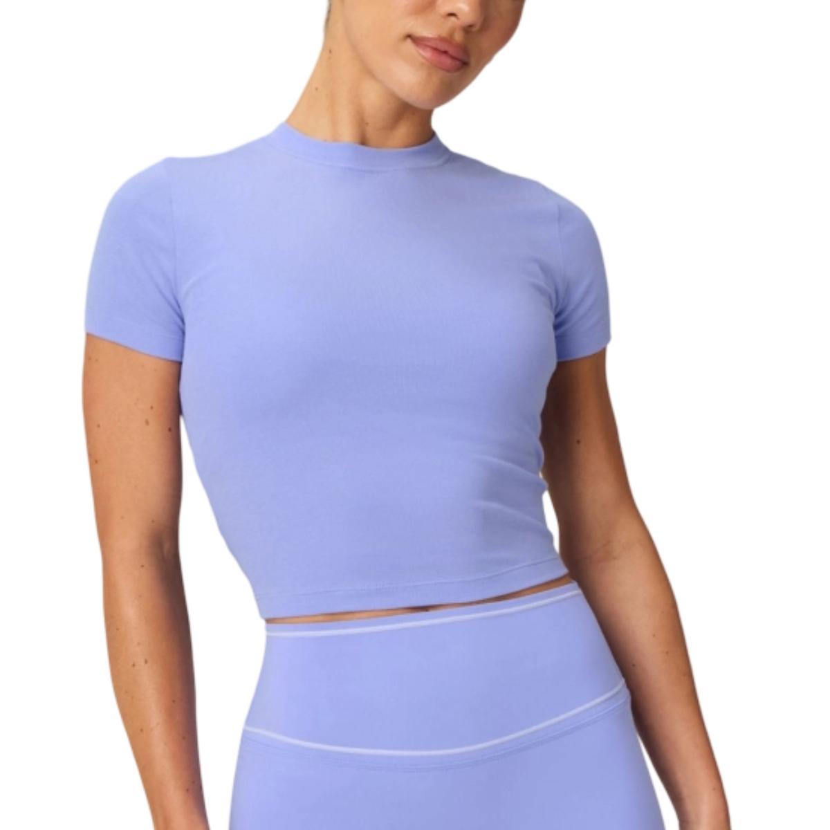 Tricou dama Fabletics Classic Cotton Cropped Baby