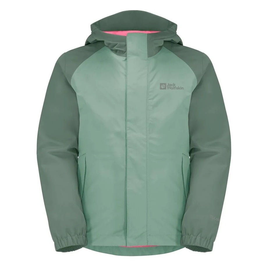 Jacheta impermeabila copii Jack Wolfskin Tucan-Verde Deschis-116 cm