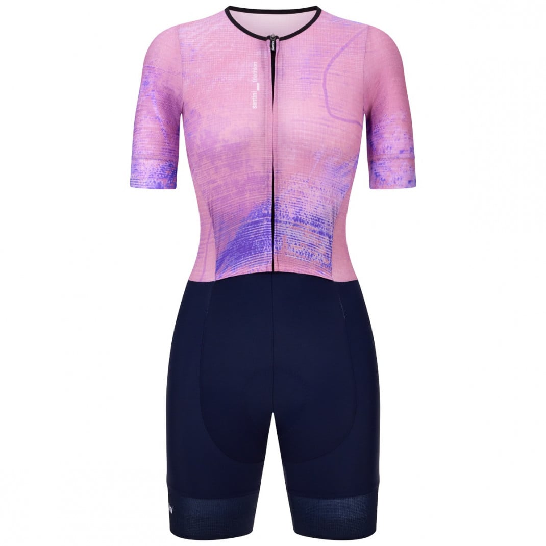 Costum triatlon dama Santini Leaf Motion SS 2026