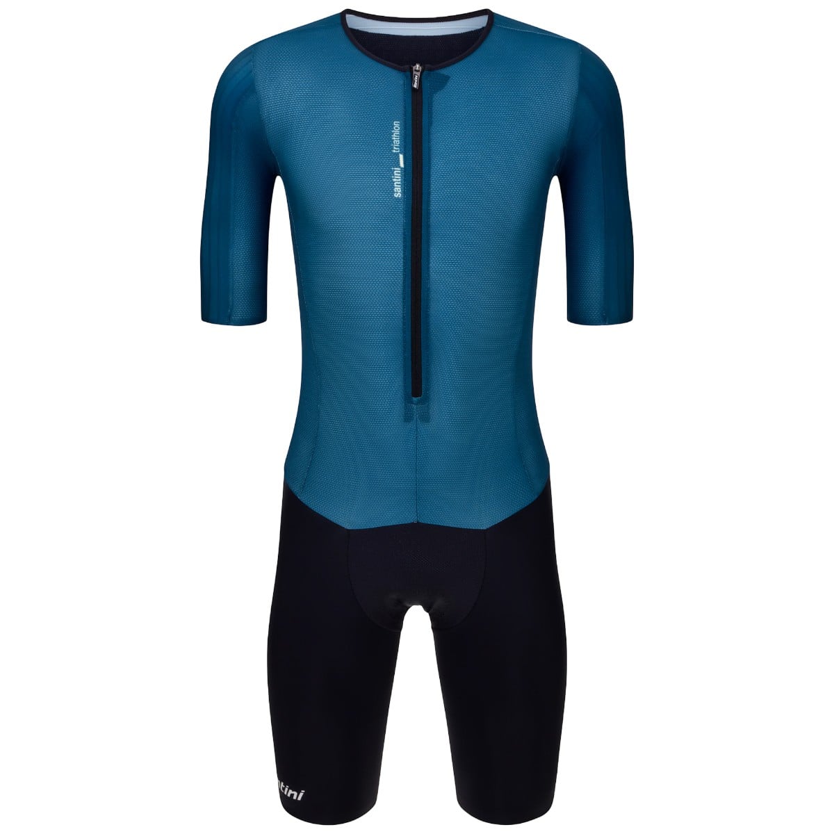 Costum triatlon barbati Santini RIEL 05 SS 2026-Albastru/Negru-S