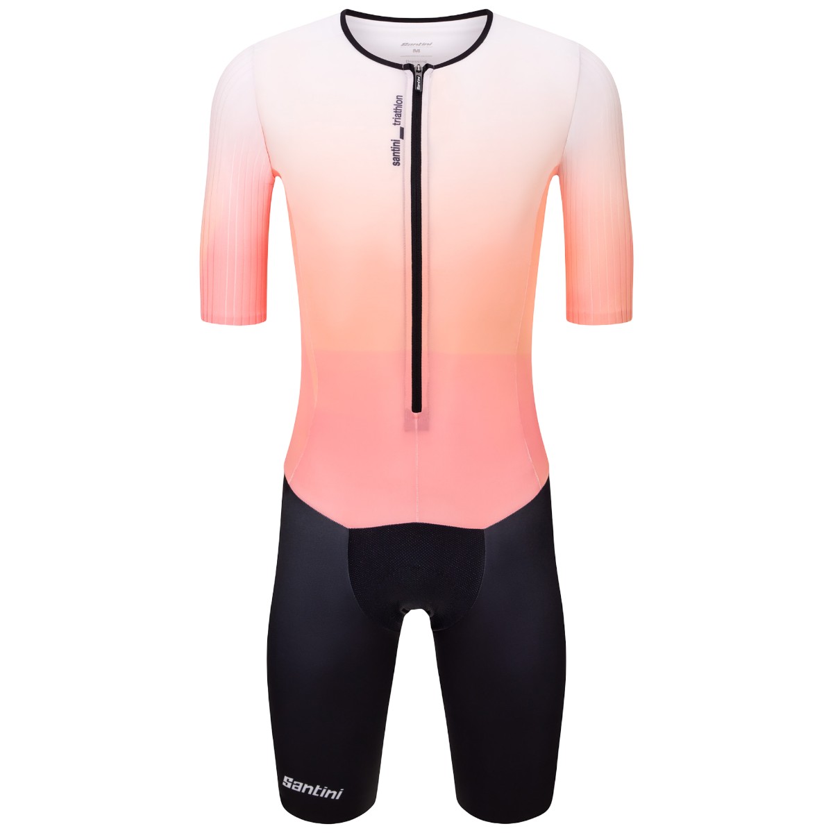 Costum triatlon barbati Santini Viper Block SS 2026-Roz/Negru-S