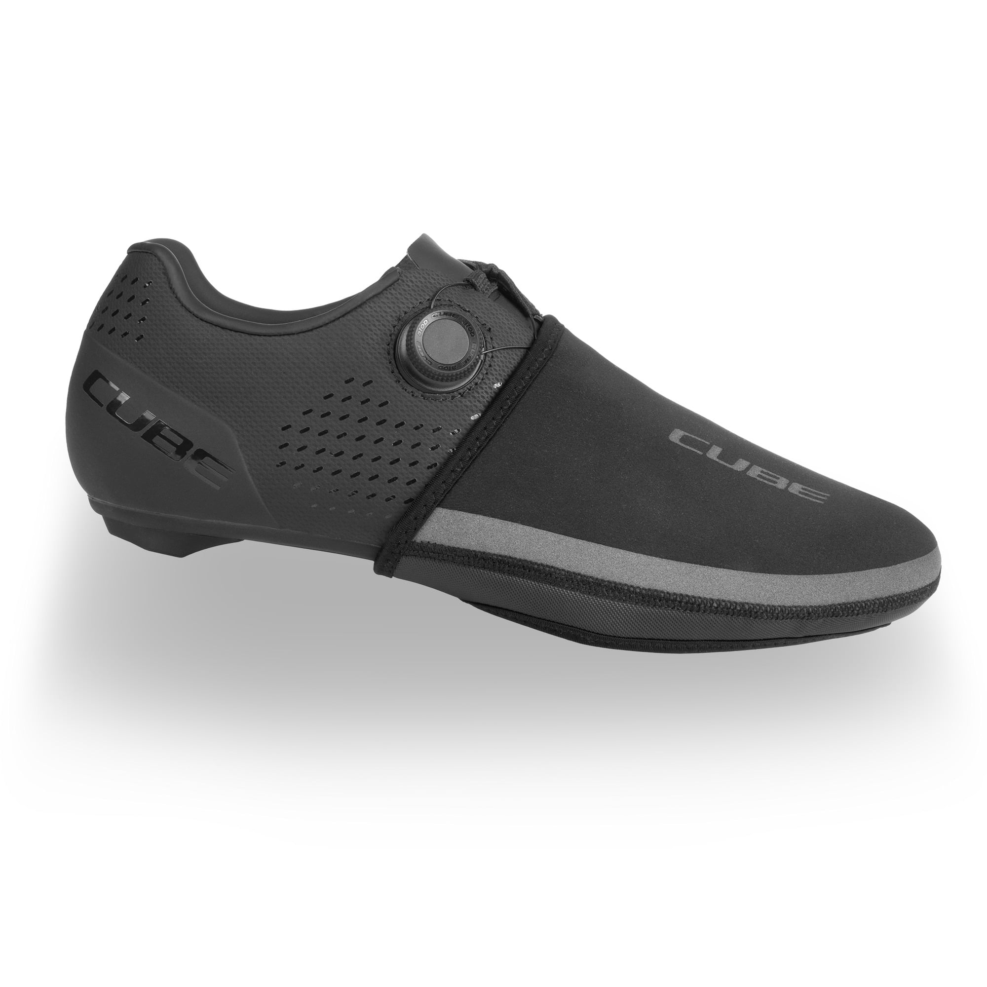 Huse Pantofi Cube Toe Warmer Black-S