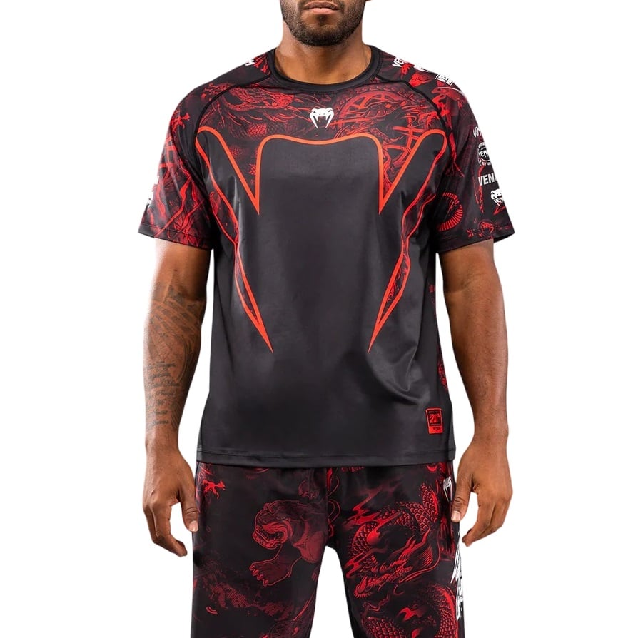 Tricou antrenament barbati Venum 20th Anniversary-Negru/Rosu-L