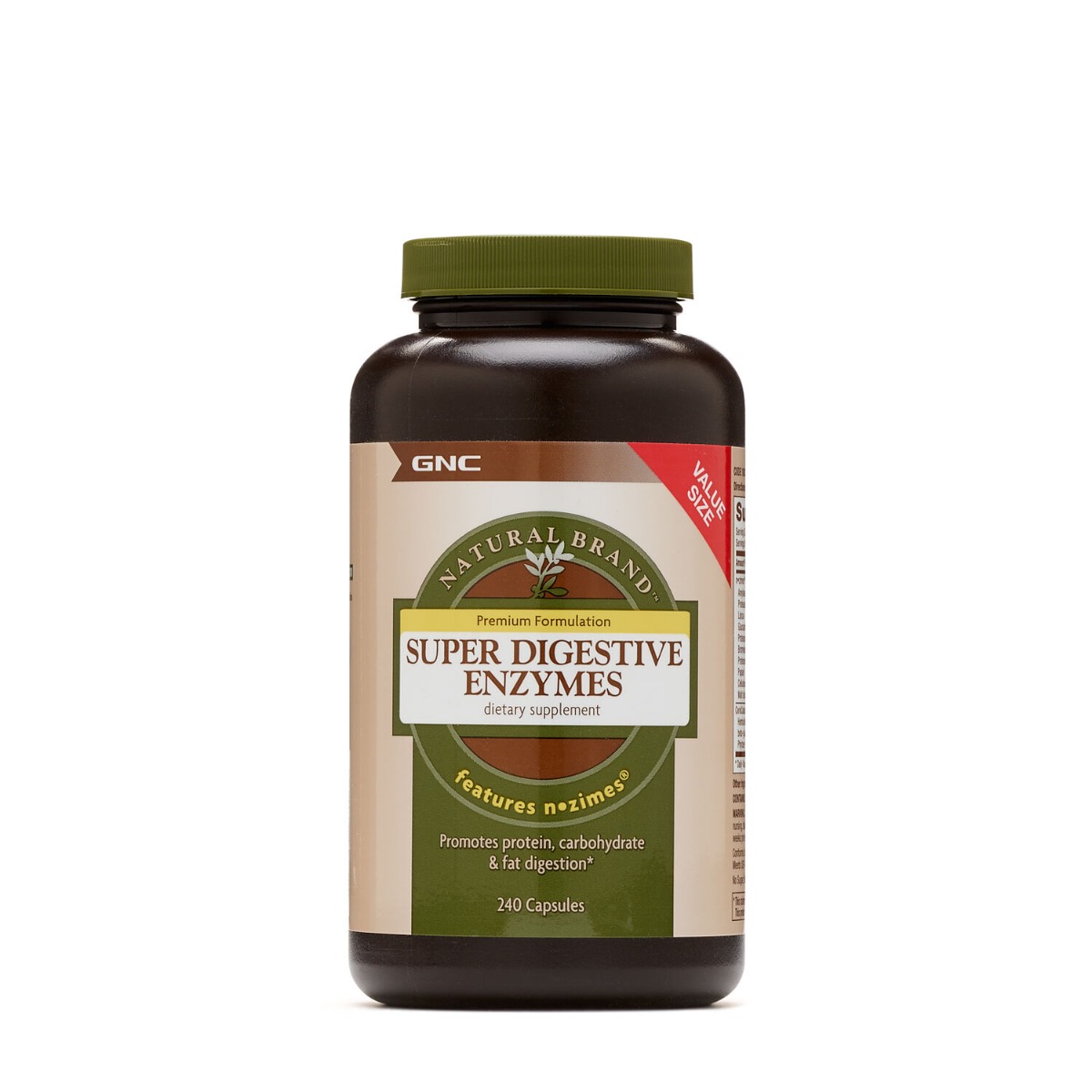 Enzime Digestive Gnc Natural Brand Super Digestive Enzymes 240 Cps