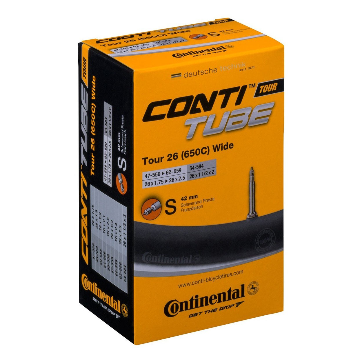 Camera Continental Tour 26 Wide 47/62-559 26X1.75-2.5