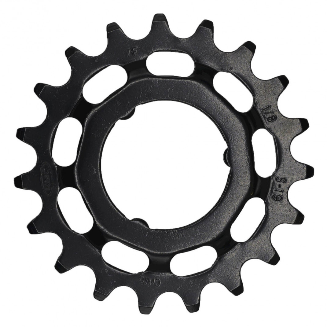 Placa/Pinion Kmc Pentru Shimano Cr-Mo Negru 1/8