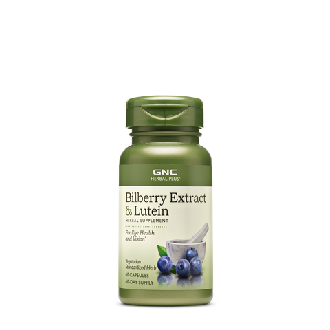 Extract de afine si luteina GNC Herbal Plus Bilberry Extract & Lutein, 60 Cps