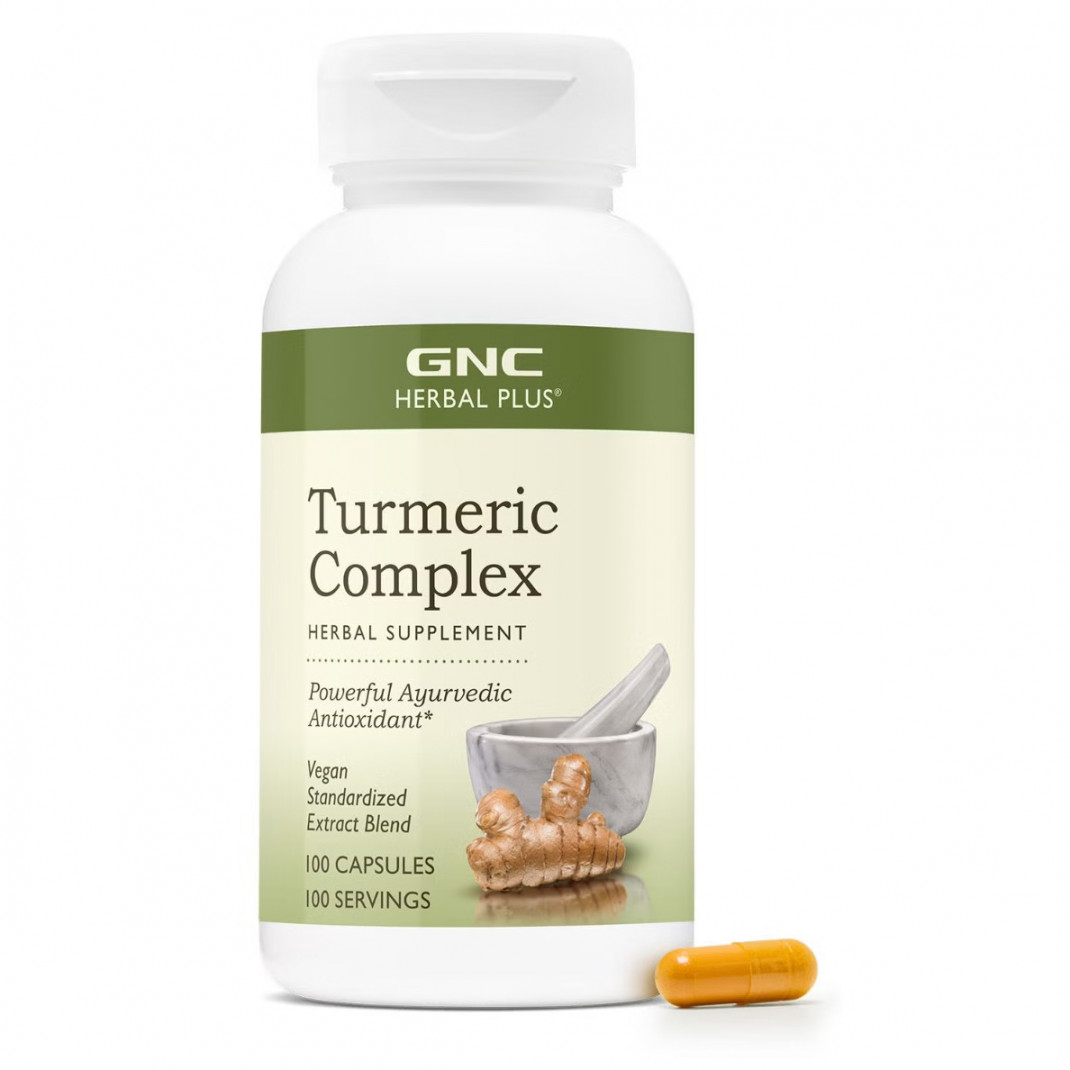 Complex cu turmeric curcumin GNC Herbal Plus Turmeric Complex, 100 cps