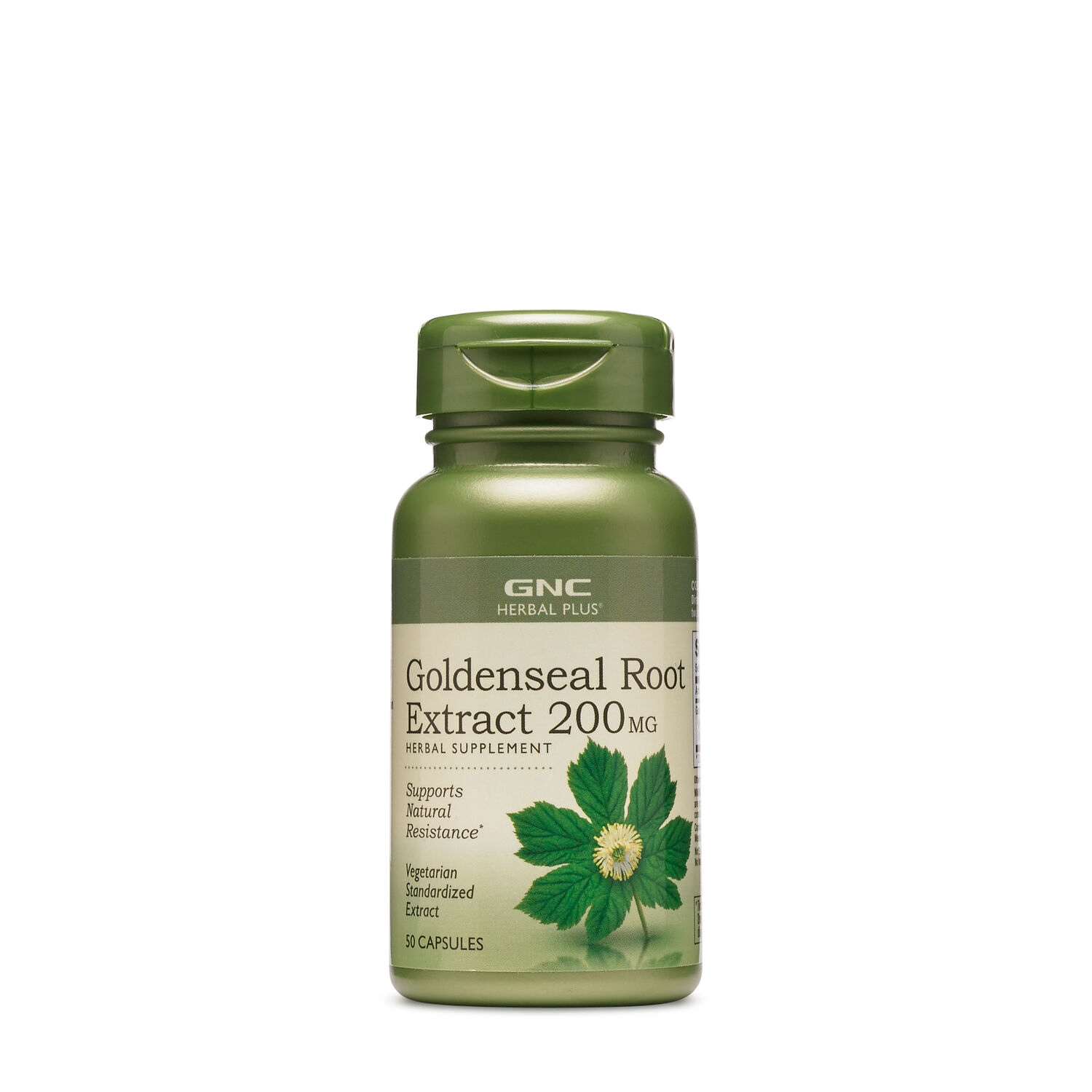 Extract standardizat de gentiana GNC Herbal Plus Goldenseal Root 200 Mg, 50 Cps