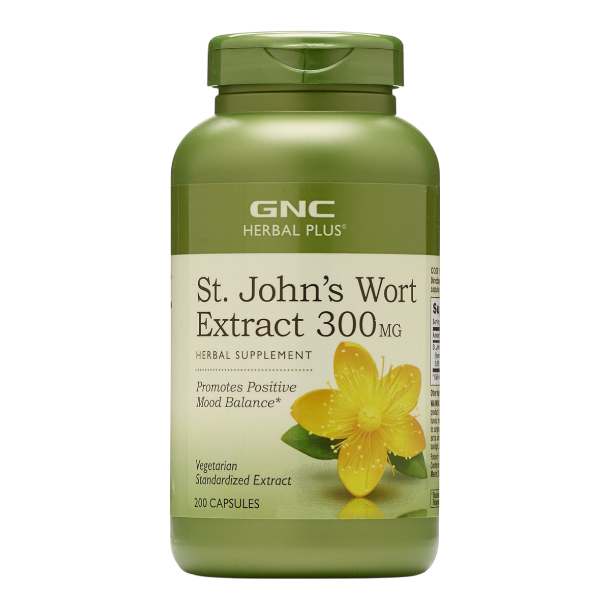 GNC Herbal Plus St. John’s Wort, Extract Standardizat de Sunatoare 300 mg, 200 cps