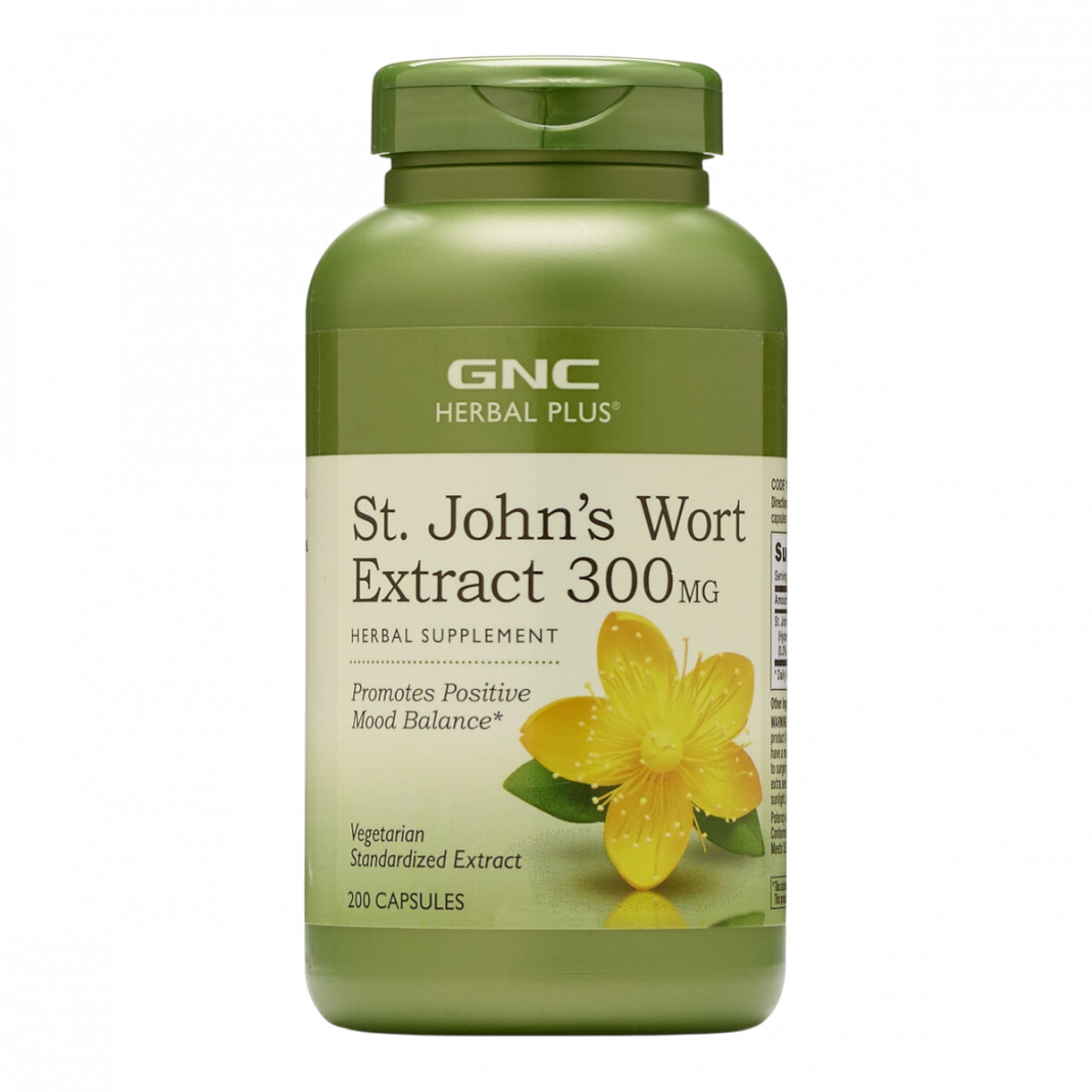 GNC Herbal Plus St. John’s Wort, Extract Standardizat de Sunatoare 300 mg, 200 cps