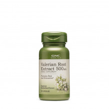 Extract standardizat din radacina de valeriana GNC Herbal Plus Valerian Root 500 Mg, 50 Cps