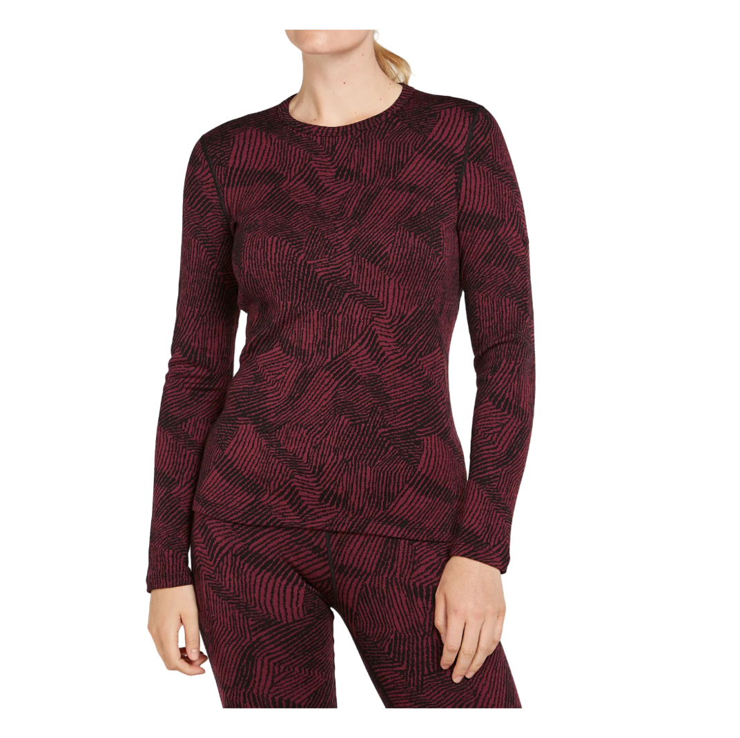 Bluza merino dama Icebreaker 260 Vertex Crewe Frozen Forms-Grena-XS